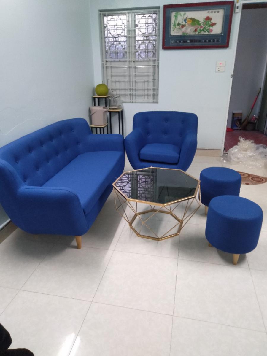 Bộ Sofa Văng  Màu Xanh Hải Phòng